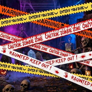CNMTCCO 40M Halloween Caution Tape, 4 Pack