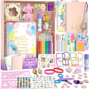 Journal Kit for Teenage Girls Diary Scrapbook Gift 2-Pack