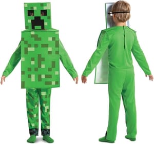 Disguise Minecraft Creeper Kids Costume Licensed, Green Ages 4-6