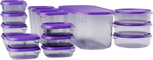 Nestive Home 17-Piece Food Storage Set with Lids, Microwave Safe