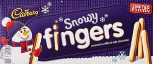 Cadbury Snowy Fingers White & Milk Chocolate Covered Biscuit Sticks