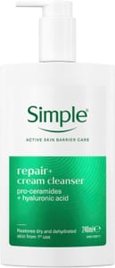 Simple Repair+ Dry Skin Facial Cleanser with Pro-Ceramides, 240 Ml - £4.72 S&S