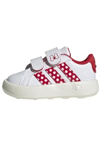 Adidas Grand Court Minnie Mouse Infants Shoes, White/Pure Ruby