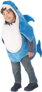 BOVOSHA Shark Hooded Bodysuit Costume for Kids (Blue, 3-4T)