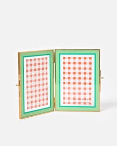 Colour Block Green Multi Photo Frame 4x6-Inch