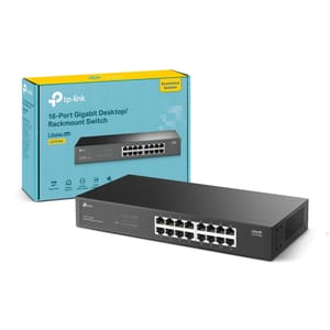 TP-Link LS1016G 16-Port Gigabit Switch, Metal Casing