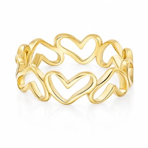 J'adore Heart Ring - Gold, Silver or Rose Gold