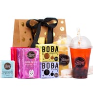 Bubble Tea Kit with Syrup, Tea, and Boba - 6 Servings
