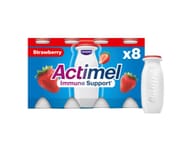 Actimel Strawberry Immunity Yoghurt Drink Multipack, 8x100g