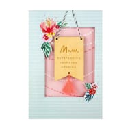Hallmark Mothers Day Card with Wooden Keepsake Decoration
