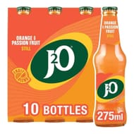 J2O Orange & Passion Fruit Juice, 10 X 275ml