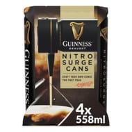 Guinness Nitrosurge Stout Beer Cans 4 X 558ml