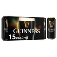Guinness Draught Stout Beer 4.1% 15 X 440ml