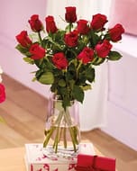 Dozen Red Roses for Valentine's Day