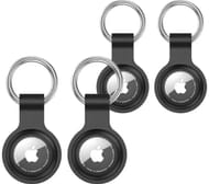 GOJI AirTag Ring Holder, 4-Pack Black