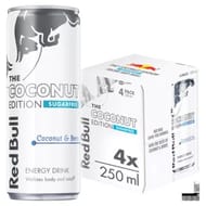 Red Bull Coconut Edition Sugarfree Coconut & Berry Energy Drink 250ml 4 Pack