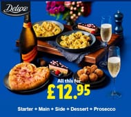 Lidl Valentine's Day Dine In, Starter + Main + Side + Dessert + Prosecco