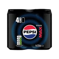Pepsi Max 4 X 330ml Cans