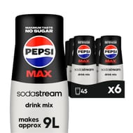 Pepsi Max SodaStream Syrup Mix 6x440ml Multi-Pack