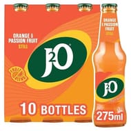J2O Orange & Passion Fruit 10 Bottles 10 X 275ml