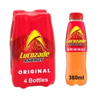 Lucozade Energy Original 380ml Pack of 4
