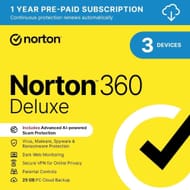 Norton 360 Deluxe 2026 Antivirus for 3 Devices, VPN PasswordManager