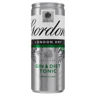 Gordon's London Dry Gin & Slimline Tonic 5% 250ml