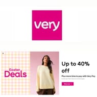 VERY Easter Sale - up to 40% off on Everything!