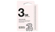 Three 3GB Pay as You Go Data SIM Card