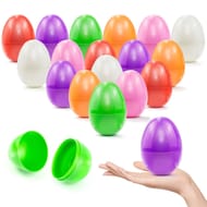 24Pcs 2.3" Fillable Easter Eggs, Colorful Bright