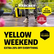 Karcher Yellow Weekend - Up To 50% Off Clearance + Extra 20% Off