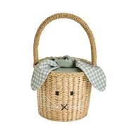 Sainsbury's Home Wicker & Fabric Bunny Basket Easter Decoration