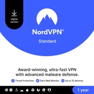 NordVPN Standard, 10 Devices, 1-Year Digital Code