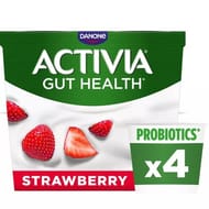 Activia Strawberry Gut Health Fruit Yoghurt Multipack