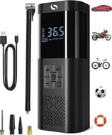 SERVOMASTER Tyre Inflator with Gauge, Rechargeable, 150 PSI