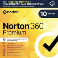 Norton 360 Premium 2025 Antivirus for 10 Devices with VPN