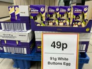 *INSTORE ONLY DEAL* Cadburys White Chocolat Button Easter Egg - 91g