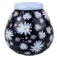 Pot of Dreams Hand-Painted Daisy Ceramic Piggy Bank