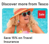 Save 15% On Travel Insurance With Your Tesco Clubcard