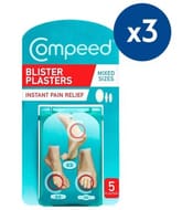 £10 Tuesday Deal: 3 X Compeed 5 Mixed Size Hydrocolloid Blister Plasters