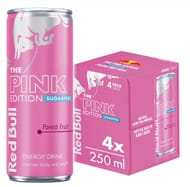 Red Bull The Pink Edition Sugar Free Energy Drink - Forest Fruit 4 x 250ml