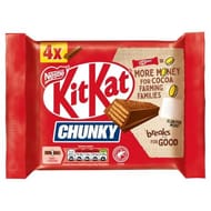 KitKat Chunky Milk Chocolate Bar 4 Pack 160g