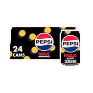 Pepsi Max Mango No Sugar Cans 24 X 330ml