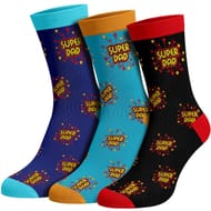 Father's Day Socks Gift Pack, 3-Pack, Size 9-11