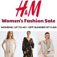 H&M Summer Sale - up to 40% off on Women's Fashion!