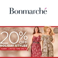 Bonmarche Bank Holiday Sale - up to 25% off on Holiday Styles!