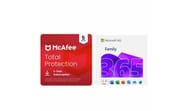 Microsoft 365 Family for 6, McAfee 1 Year, 5 Devices