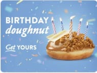 Free Krispy Kreme Doughnut on Your Birthday via Rewards