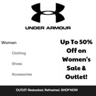 Under Armour Outlet Sale - up to 50% off on Women's Fashion!