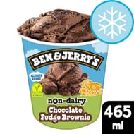Ben & Jerrys Chocolate Fudge Brownie Non Dairy Ice Cream Tub
